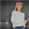 Mujer sweater bremer escote redondo flecos en mangas - FRA
