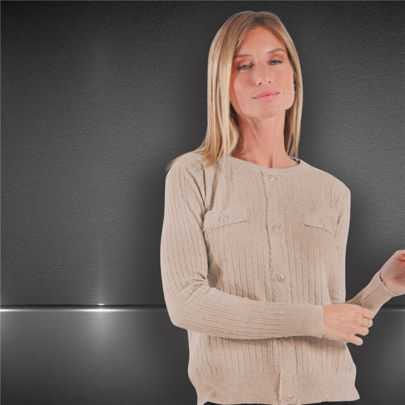 Mujer sweater bremer detalle flecos botones VERSACE - FRA