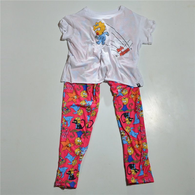 Nena pijama pantalon largo estampa varios personajes