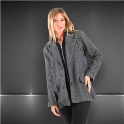 Mujer saco paño capucha - FRA