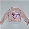 Nena campera gabardina elastizada bordado en espalda varios motivos