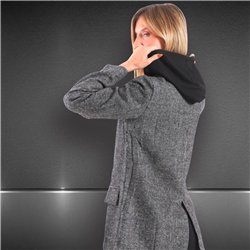 Mujer saco paño capucha - FRA