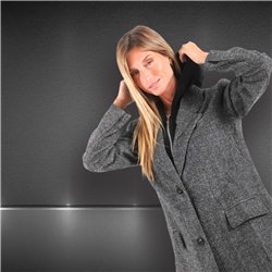 Mujer saco paño capucha - FRA