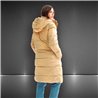Campera puffer larga capucha - HR