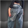Mujer pantalon jean cargo hebilla en cintura - EM