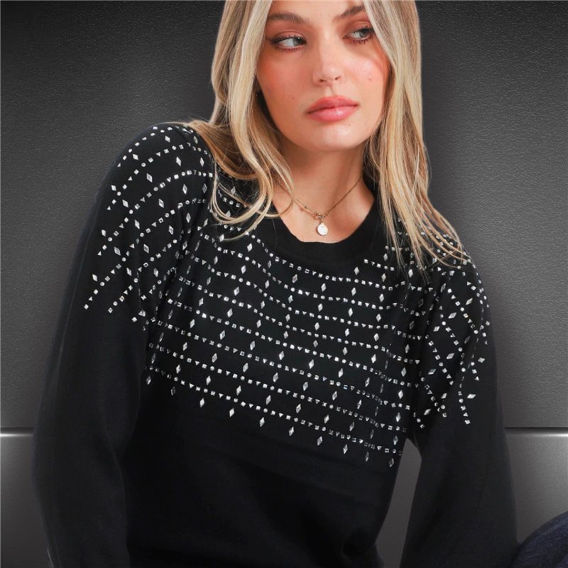 Mujer sweater bremer frente piedras - FRA