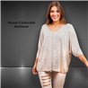 Mujer sweater tejido hilo amplio laminado linea italiana - IB