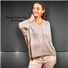 Mujer sweater tejido hilo amplio laminado linea italiana - IB