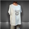 Mujer remera amplia algodon lycra brillo tachas GUCCI - OG