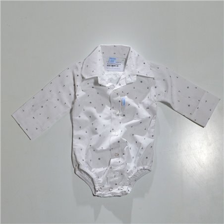Bebe camisa body estampa ANCLAS