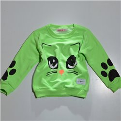 Nena buzo rustico fluo gatito