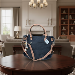 Bolso lona liso con llavero - GO