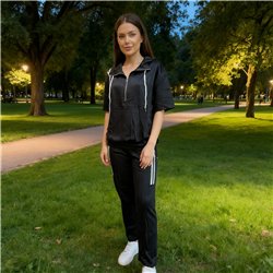 Mujer conjunto jersey algodon pantalon buzo con tiras - FRA