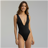 Mujer bodie algodon lycra escote V - TI