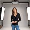 Mujer cardigan tejido hilo botones corazones estrass - FRA