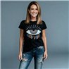 Mujer remera algodon estampa ojo brillo - FRA