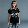 Mujer remera algodon estampa ojo brillo - FRA