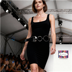 Cinturon ecocuero ancho hebilla tachas - GO