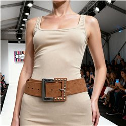 Mujer cinturon faja gamuza tachas - GO