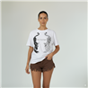 Mujer remera algodon estampa doble tigre estrass - FRA