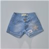 Nena short jean elastizado frente estrella brillo cadena