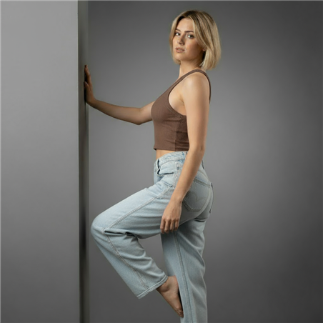 Mujer musculosa algodon morley basica - TI