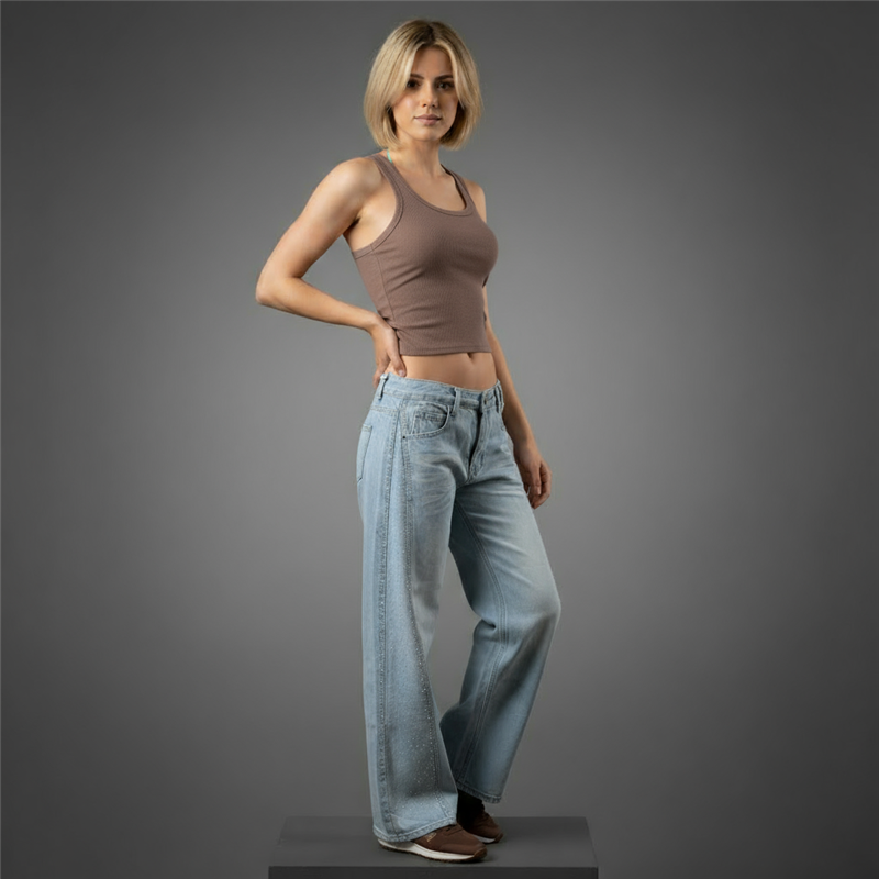 Mujer musculosa algodon morley basica - TI