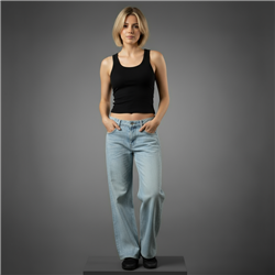 Mujer musculosa algodon morley basica - TI