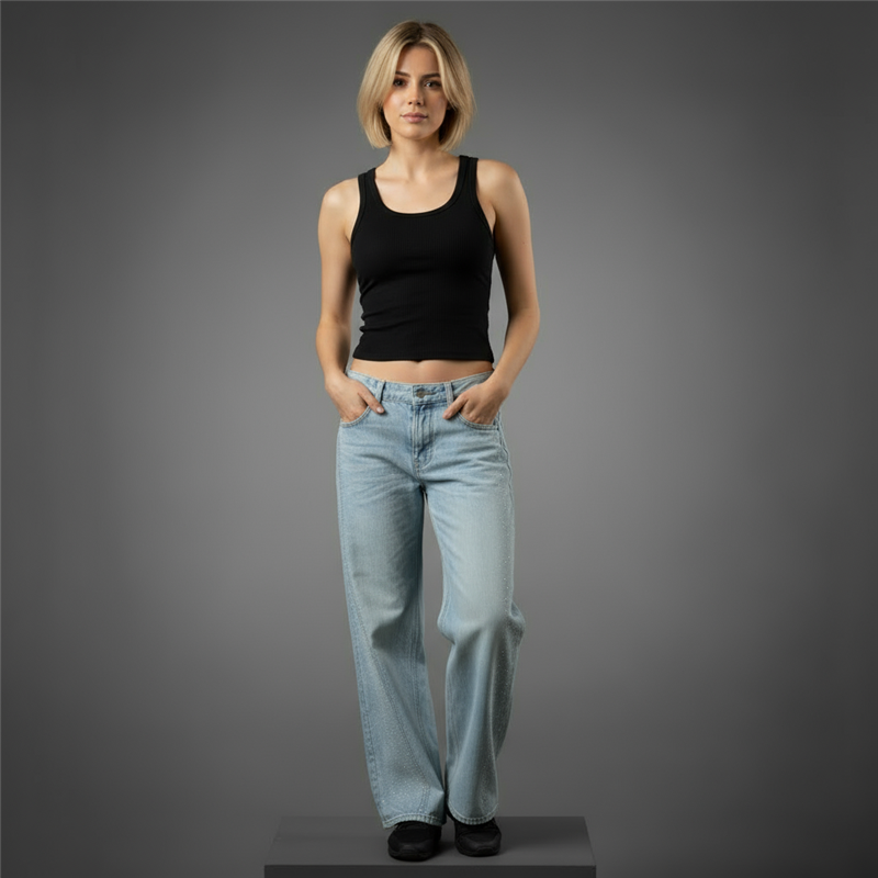 Mujer musculosa algodon morley basica - TI