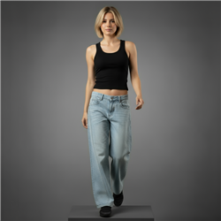 Mujer musculosa algodon morley basica - TI