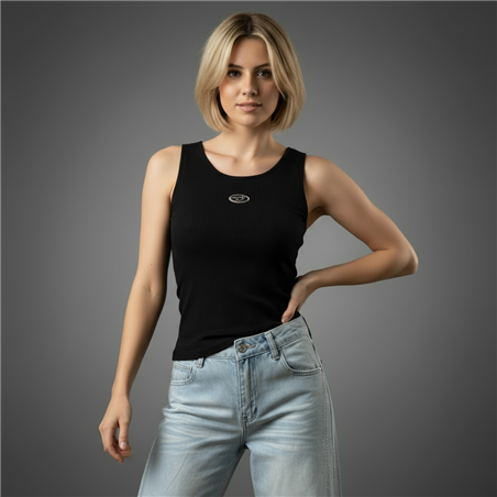 Mujer musculosa tejido morley frente chapon D - OG