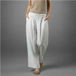 Mujer pantalon bambula pinzado - LO