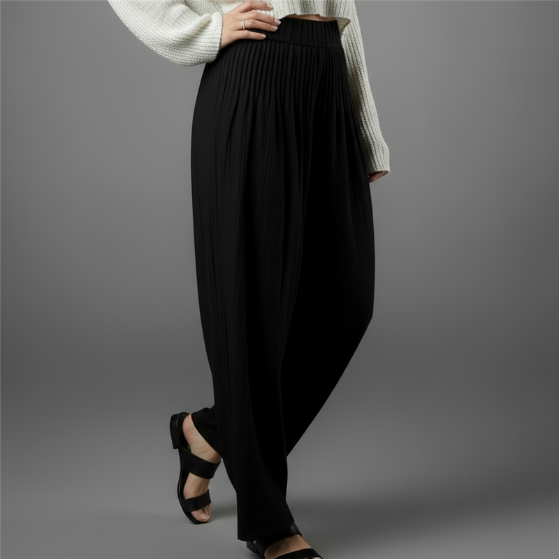 Mujer pantalon bambula pinzado - LO