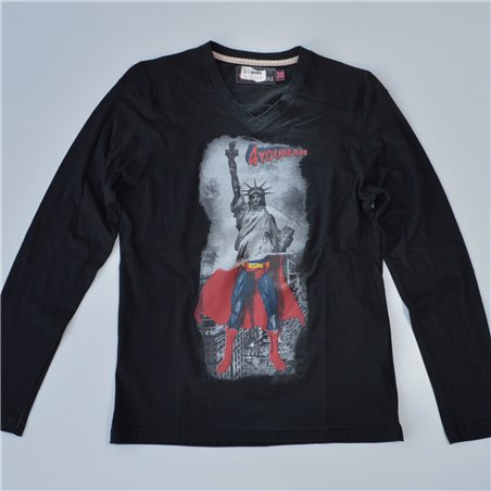Hombre Remera mangas largas algodon 4YOUMAN