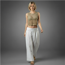 Mujer musculosa tejido brillo - LO