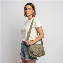 Morral lona frente bolsillos - GO