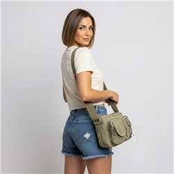 Morral lona frente bolsillos - GO