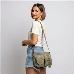 Morral lona frente bolsillos - GO