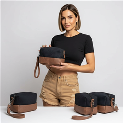 Neceser lona combinado ecocuero - GO