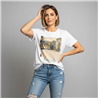 Mujer remera algodon frente brillo KINDNESS - SI