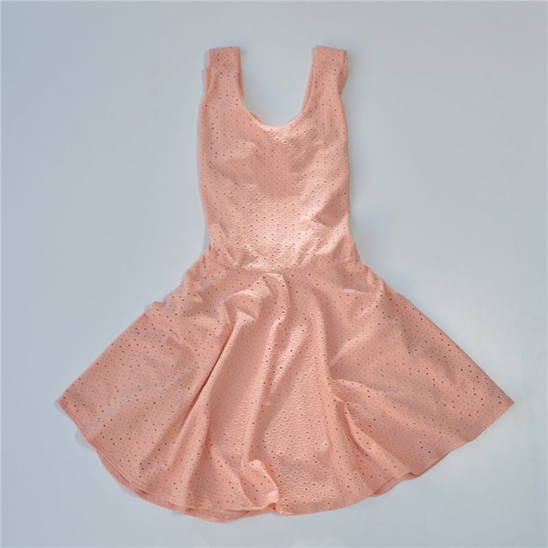 Nena vestido broderie elastizado moño espalda