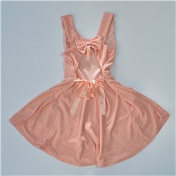 Nena vestido broderie elastizado moño espalda