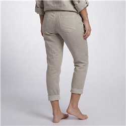 Mujer babucha lino elastizado parches tachas linea italiana - IB