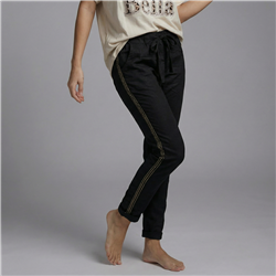 Mujer babucha lino elastizado tiras laterales linea italiana - IB