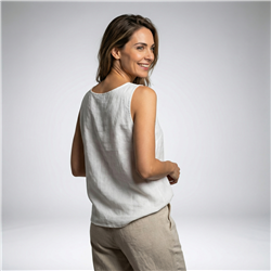 Mujer musculosa algodon detalle caracoles - FRA