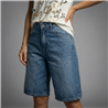 Mujer bermuda jean hebillas en cintura - BEL