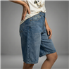 Mujer bermuda jean hebillas en cintura - BEL