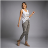 Mujer musculosa algodon amplia estampa lentejuelas linea italiana - IB