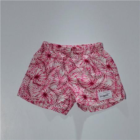 Nena short fibrana estampa hojas 0063