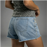 Mujer short jean brillo bolsillo dije corona - OG